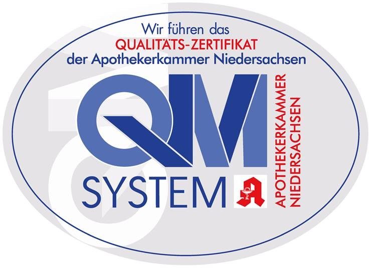 Zertifikat QM Apothekerkammer Niedersachsen