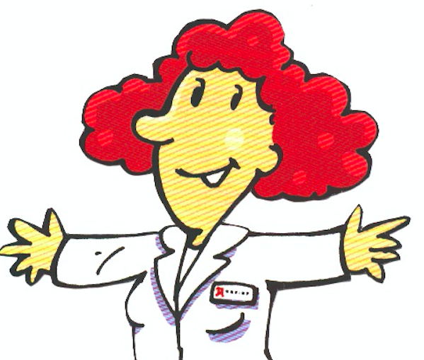 Apothekerin Karikatur, Ingrid Kietzig